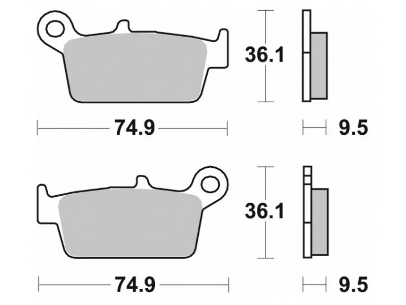 Гальмівні колодки SBS Standard Brake Pads, Ceramic 604HF